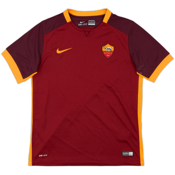 2015-16 Roma Home Shirt - 9/10 - (L.Boys)