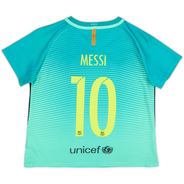 2016-17 Barcelona Third Shirt Messi #10 - 6/10 - (S.Boys)