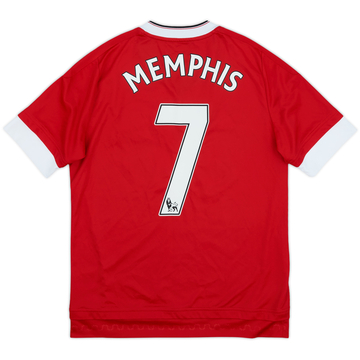 2015-16 Manchester United Home Shirt Memphis #7 - 9/10 - (L.Boys)