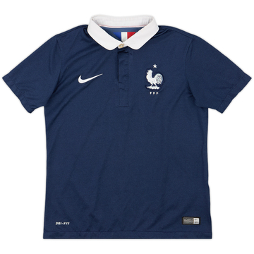 2014-15 France Home Shirt - 9/10 - (M.Boys)