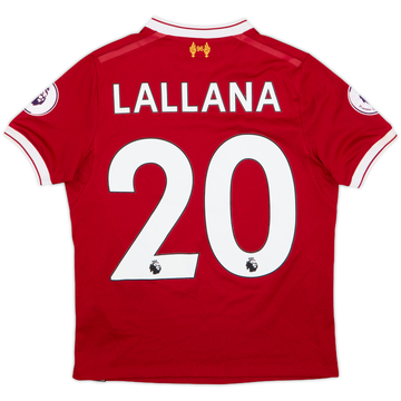 2017-18 Liverpool 125 Years Home Shirt Lallana #20 - 8/10 - (M.Boys)