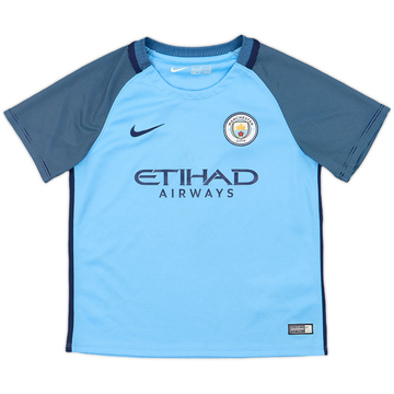 2016-17 Manchester City Home Shirt - 7/10 - (S.Boys)