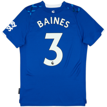 2019-20 Everton Home Shirt Baines #3 - 10/10 - (S)