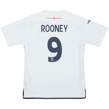 2007-09 England Home Shirt Rooney #9 - 9/10 - (S.Boys)