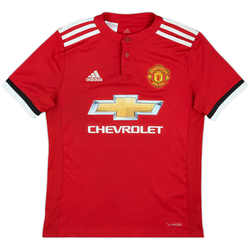 2017-18 Manchester United Home Shirt - 7/10 - (M.Boys)