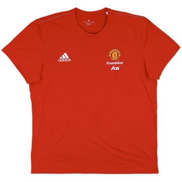 2017-18 Manchester United adidas Foundation Cotton Tee - 9/10 - (XL)