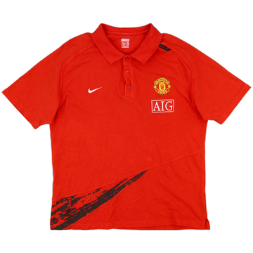 2007-08 Manchester United Nike Polo Shirt - 9/10 - (XL)