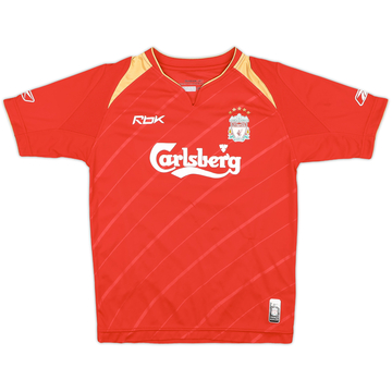 2005-06 Liverpool CL Home Shirt - 7/10 - (M.Boys)
