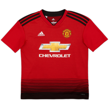 2018-19 Manchester United Home Shirt - 8/10 - (M.Boys)