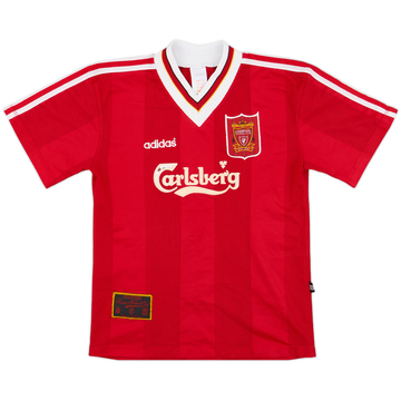 1995-96 Liverpool Home Shirt - 5/10 - (L.Boys)