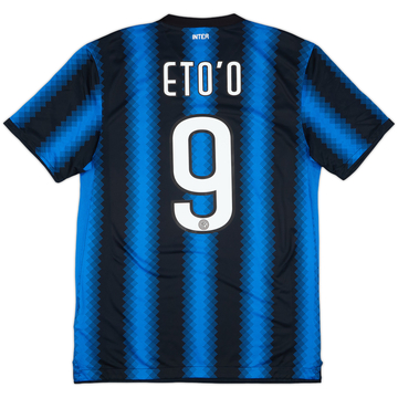 2010-11 Inter Milan Home Shirt Eto'o #9 - 8/10 - (M)