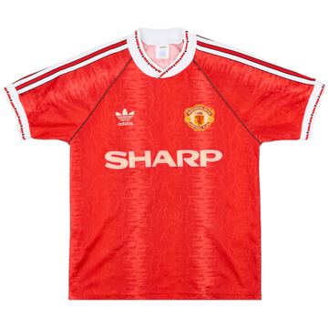 1990-92 Manchester United Home Shirt - 8/10 - (S)