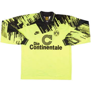 1993-94 Borussia Dortmund Home L/S Shirt #12 - 9/10 - (L)