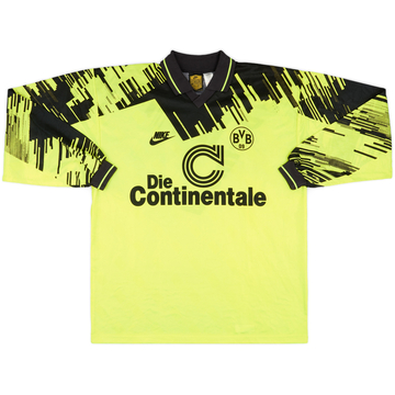 1993-94 Borussia Dortmund Home L/S Shirt #14 - 9/10 - (XL)