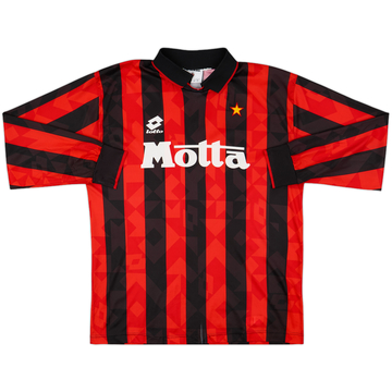 1993-94 AC Milan Home L/S Shirt - 5/10 - (XL)