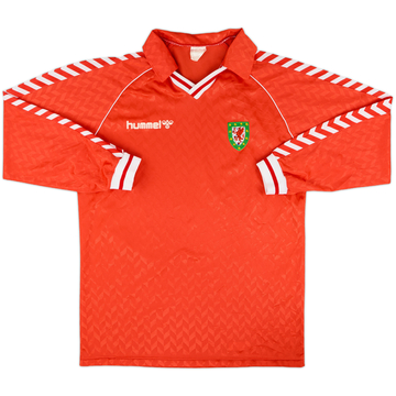1988-90 Wales Home L/S Shirt - 9/10 - (XL)