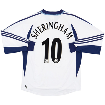 2001-02 Tottenham Home L/S Shirt Sheringham #10 - 5/10 - (XL)