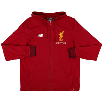 2017-18 Liverpool New Balance Hooded Track Jacket - 10/10 - (L)