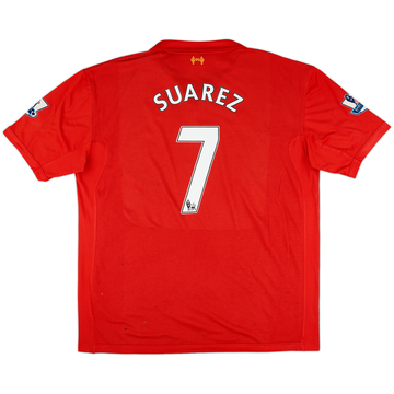 2012-13 Liverpool Home Shirt Suarez #7 - 7/10 - (3XL)