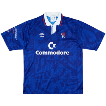 1991-93 Chelsea Home Shirt - 8/10 - (XL)