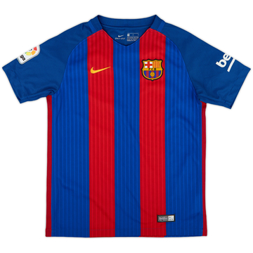 2016-17 Barcelona Home Shirt - 10/10 - (M.Boys)