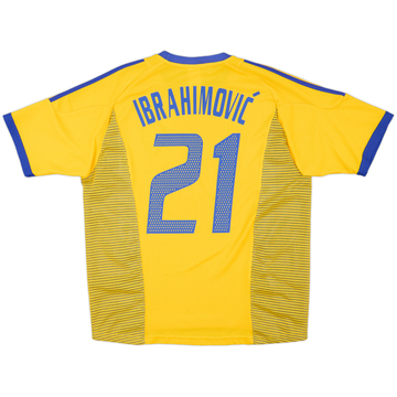 2002-03 Sweden Home Shirt Ibrahimovic #21
