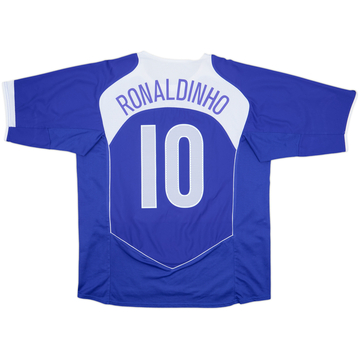2004-06 Brazil Away Shirt Ronaldinho #10 - 8/10 - (XL)