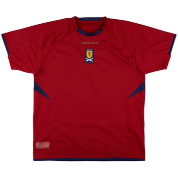 2007-08 Scotland Diadora Training Shirt - 7/10 - (XL.Boys)