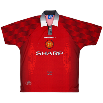 1996-98 Manchester United Home Shirt - 5/10 - (XL)