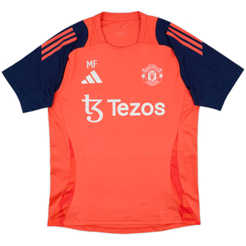 2024-25 Manchester United Staff Issue adidas Training Shirt 'MF' - 9/10 - (M)
