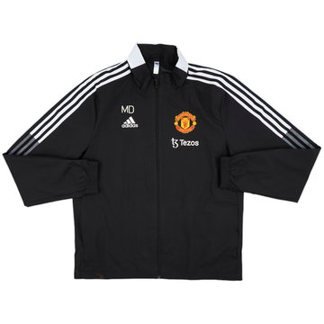 2021-22 Manchester United Staff Issue adidas Track Jacket 'MD' - 9/10 - (M)