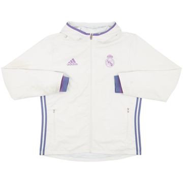 2016-17 Real Madrid adidas Hooded Track Jacket - 6/10 - (L)
