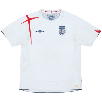 2005-07 England Home Shirt - 5/10 - (L)