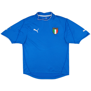 2003-04 Italy Home Shirt - 8/10 - (XL.Boys)