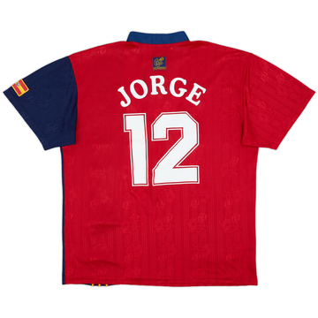 1996-98 Spain Home Shirt Jorge #12 - 5/10 - (L)