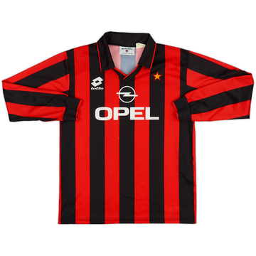1995-96 AC Milan Home Shirt - 8/10 - (XL.Boys)
