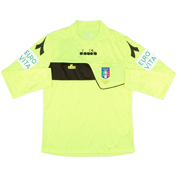 2017-18 Italy Diadora Referee L/S Shirt - 10/10 - (M)