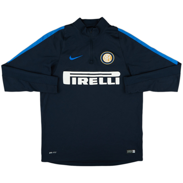 2015-16 Inter Milan Nike 1/4 Zip Drill Top - 8/10 - (L)