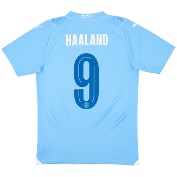 2023-24 Manchester City Home Shirt Haaland #9 - 10/10 - (S)