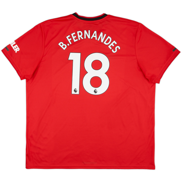 2019-20 Manchester United Home Shirt B.Fernandes #18 - 8/10 - (3XL)