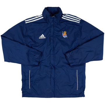 2013-14 Real Sociedad adidas Hooded Rain Jacket - 8/10 - (M/L)