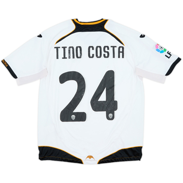2011-12 Valencia Home Shirt Tino Costa #24 - 5/10 - (M)