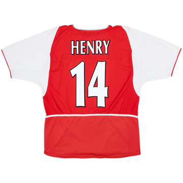 2002-04 Arsenal Home Shirt Henry #14 - 6/10 - (M)