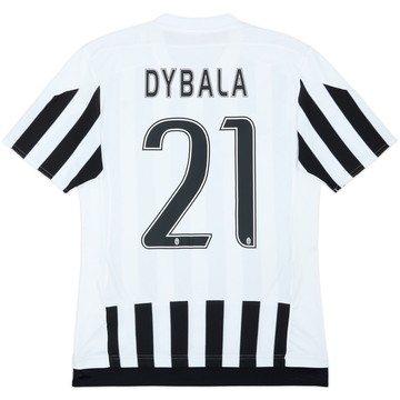 2015-16 Juventus Home Shirt Dybala #21 - 8/10 - (S)