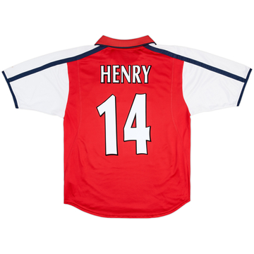2000-02 Arsenal Home Shirt Henry #14 - 6/10 - (M)