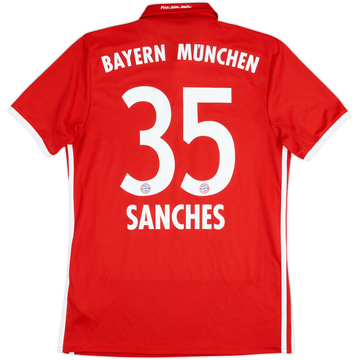 2016-17 Bayern Munich Home Shirt Sanches #35 - 7/10 - (S)