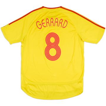 2006-07 Liverpool Away Shirt Gerrard #8 - 5/10 - (L)