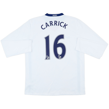 2008-10 Manchester United Away L/S Shirt Carrick #16 - 6/10 - (M)