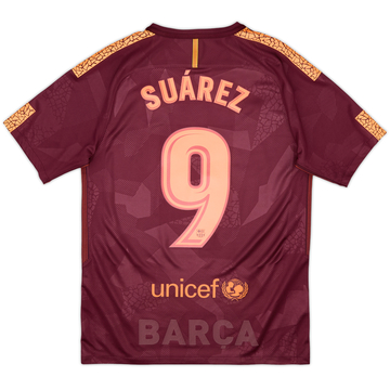 Camiseta de la tercera equipación del Barcelona 2017-18 Suarez #9 - 10/10 - (S)