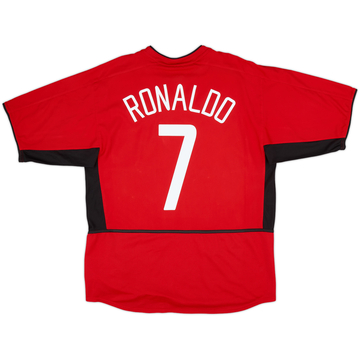 2002-04 Manchester United Home Shirt Ronaldo #7 - 6/10 - (L)